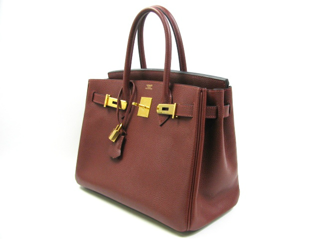 エルメス バーキン30/ルージュアッシュ/金具 ゴールド)/ヴァッシュリーゼ